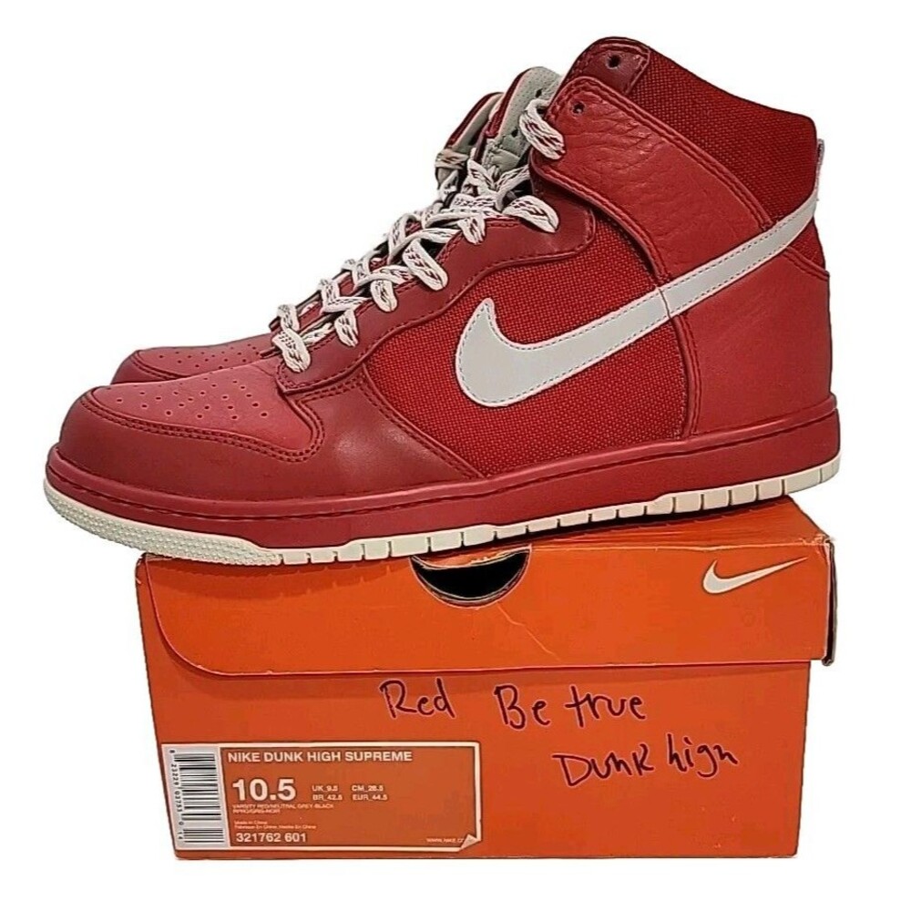 Nike Dunk High Supreme Be True 321762-601 Size 10.5 Very Rare EX Cond With Box
